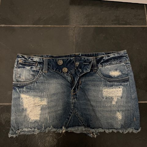 vintage denimskjørt