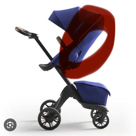 Stokke Xplory/Trailz svart trekk til sittedelen (kun bakside)