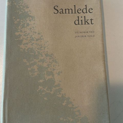 Samlede dikt bøker/ bok/ book