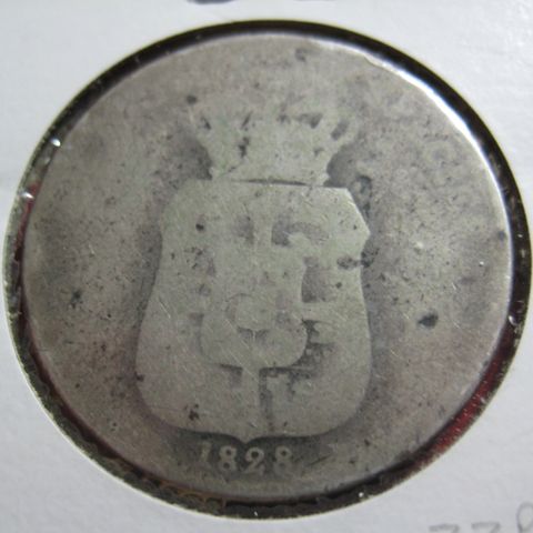 1 Speciedaler 1828  Danmark 1828 sølv