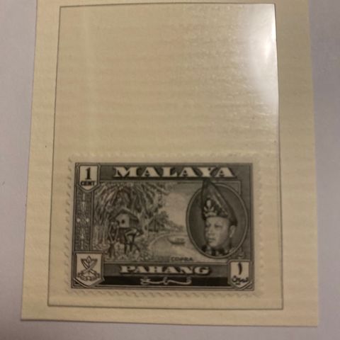 Malaya  Pahang  1957  Britisk Koloni - Nå Delstat i Malaysia