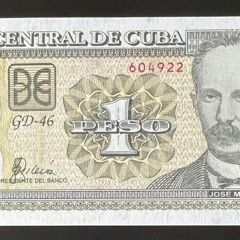 Cuba. 1 PESO. 2003.  P-125.  UNC