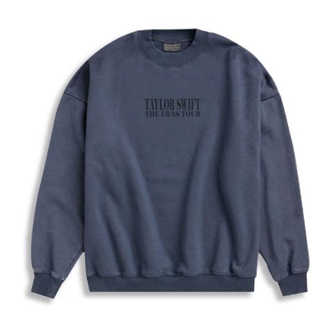 Eras tour washed blue crewneck str L