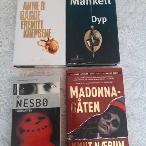 Mankell, Ragde, Nærum, Nesbø