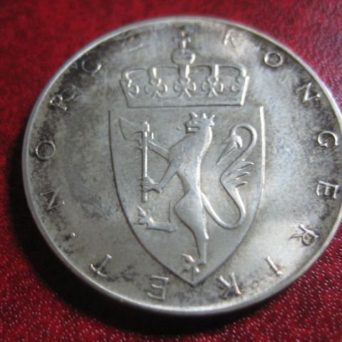 10 kr 1964 Eidsvoll unc sølv