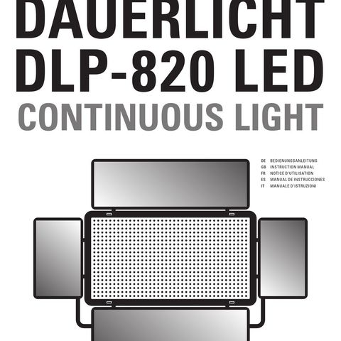 Foto/video-lampe Dörr DLP 820 LED.