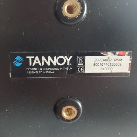 4 stk Tannoy DVS6t