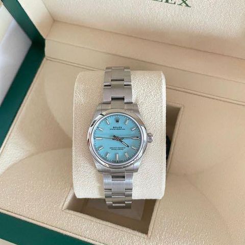 Ny Rolex Oyster Perpetual 31 mm - 277200 Tiffany Skive - Norsk AD 2023
