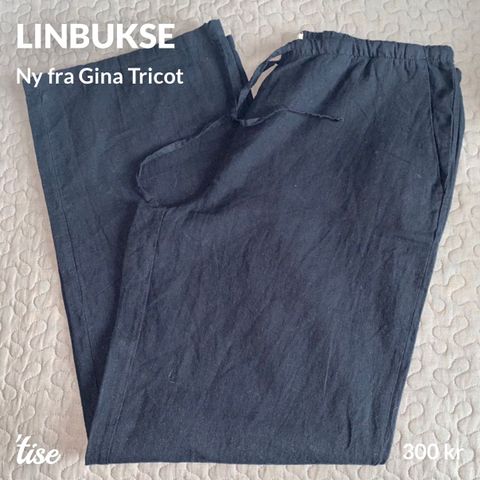 Gina Tricot linbukse - deilig sommerlig!