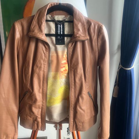 Doha Leather Bomber Jacket