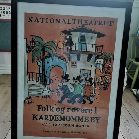 Plakat Folk og Røvere i Kardemomme by