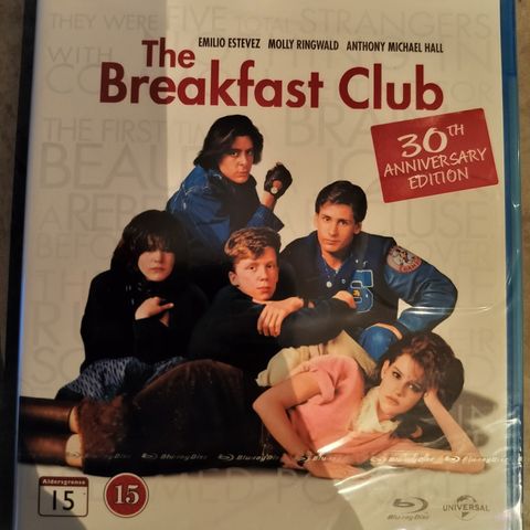 The Breakfast Club ( Blu Ray ) 1985 - Ny i plast - 86 kr inkl frakt