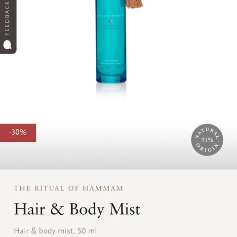 The rituals by Hammam