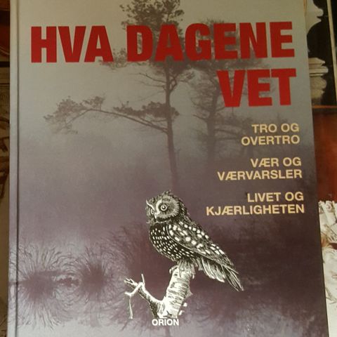 Hva dagene vet Tro Overtro Vær Værvarsler, Livet og kjærligheten . trn 150