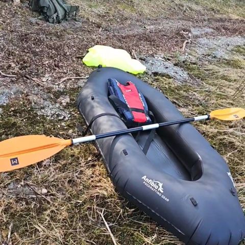 UTLEIE av packraft Anfibio Nano SL