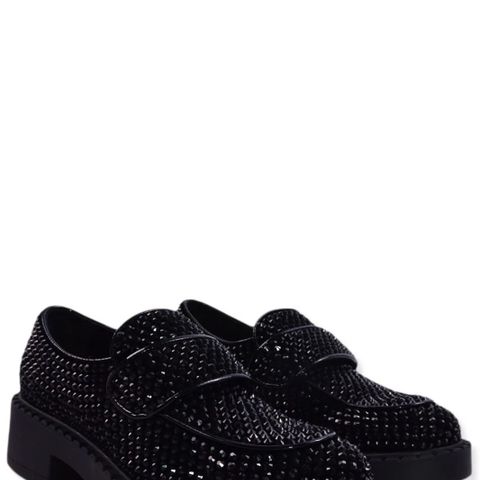 Jeffery Campbell crystal loafers