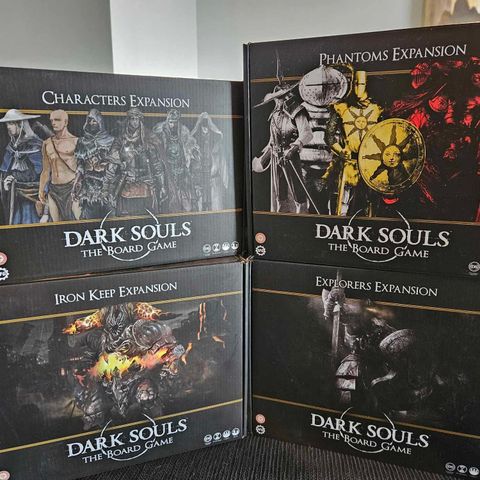 Dark Souls The Board Games 4 Expansions !!! Lite brukt og Ubrukt!