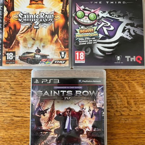 ps3 spill SAINTS ROW 2 / 3 / 4