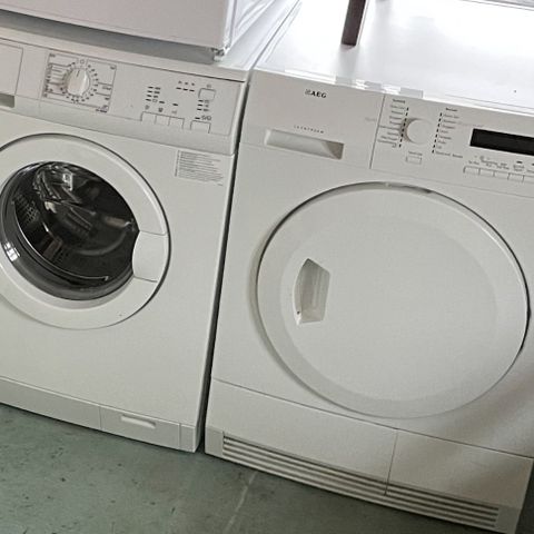 AEG - Vaskemaskin og tørketrommel selges samlet