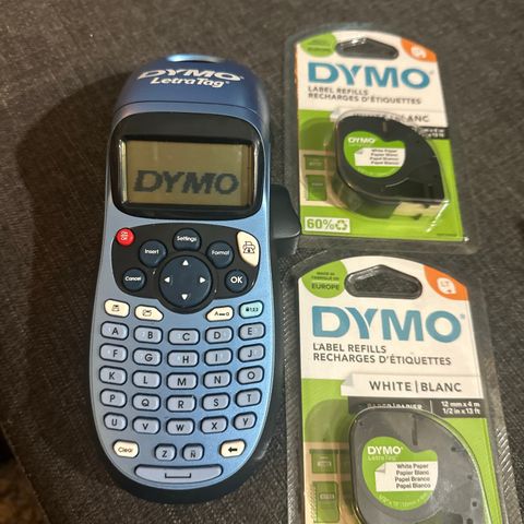 Dymo letra tag label printer med to refill