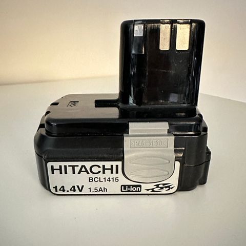Hitachi batteri 14,4V 1.5AH, Li-ion (BCL1415) nesten ny