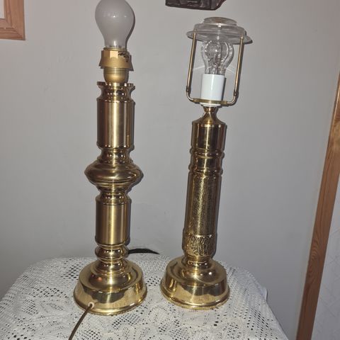 2 vintage bordlamper