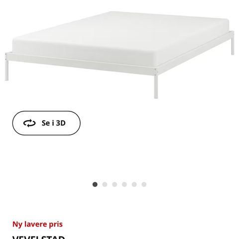 Pent brukt vevelstad ramme til madrasser fra IKEA . Må hentes.