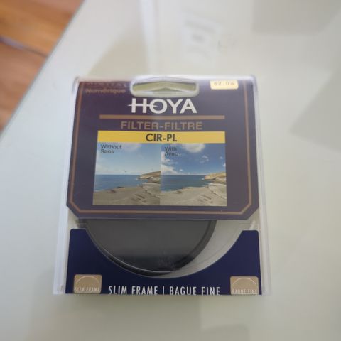 Uåpnet Hoya Polariseringsfilter 62mm
