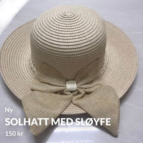 Solhatt med sløyfe