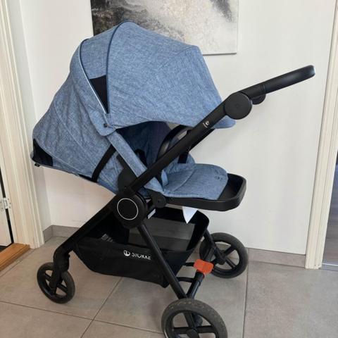 Stokke barnevogn med softbag