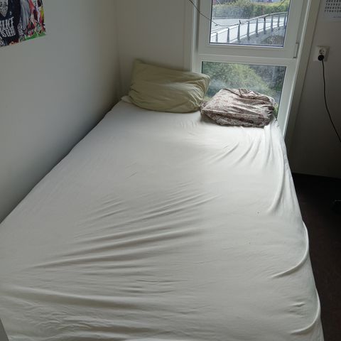 Stor oppløftbar seng 120x200, med madrass (Pris kan diskuteres)