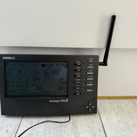 Værstasjon, Vantage Pro2 display – Davis