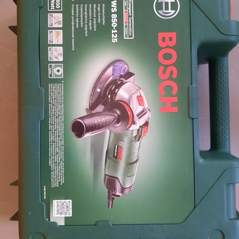 Vinkelsliper, Bosch PWS 850-125