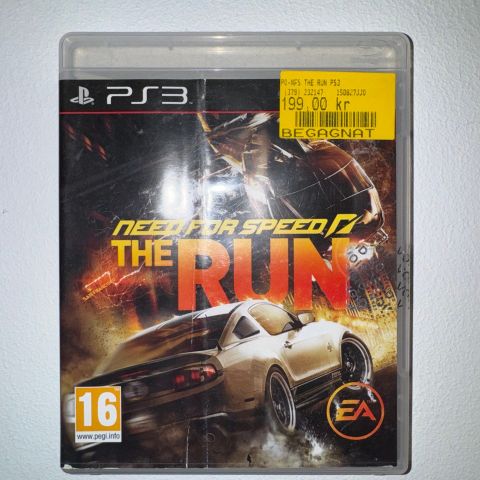 NFS Need For Speed The Run. Playstation 3 / PS3