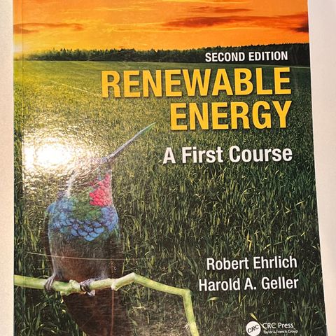 Renewable energy, A first course