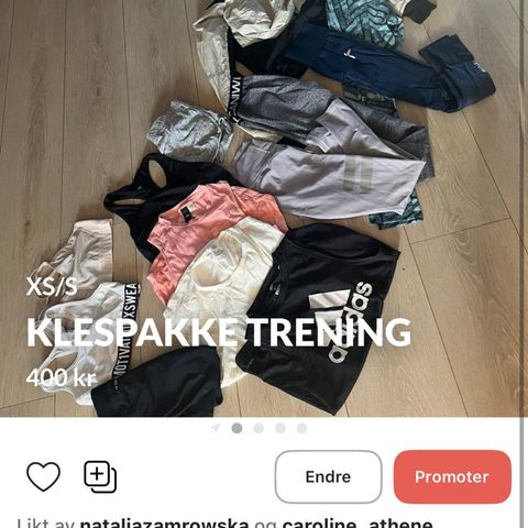 Klespakke trening XS/S