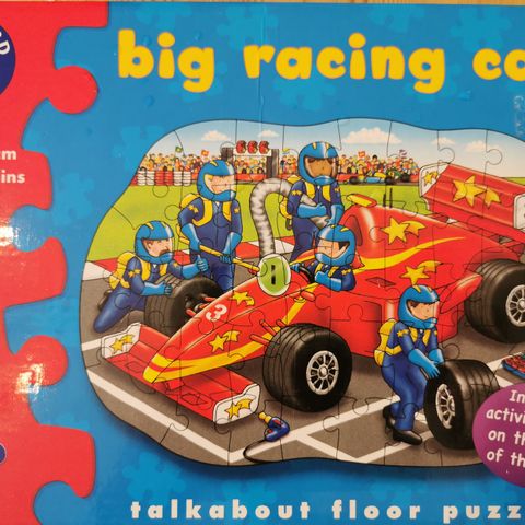 Puzzlespill Big racing car