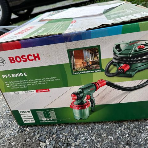 Bosch malersprøyte til salgs ubrukt