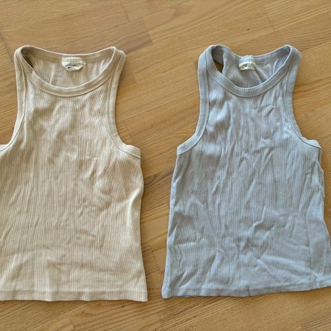 2 Basic singlet fra Gina Tricot strl M-L