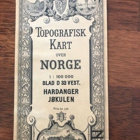 Kart - Topografiske fra 30 - 40 årene