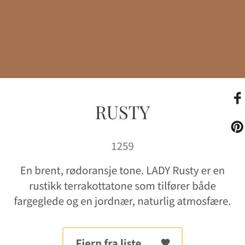 RUSTY 1259, harmoni matt