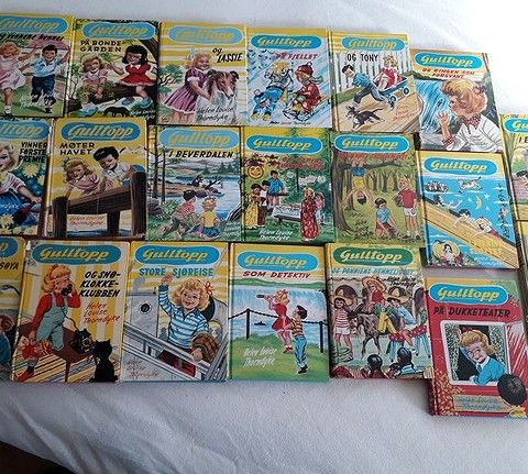 Stor samling av retro barnebøker- Gulltopp