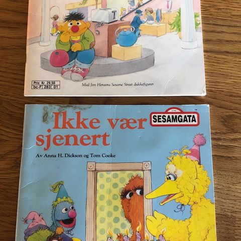 Sesamgata - 2 hefter - 1992 - begge for 90,-