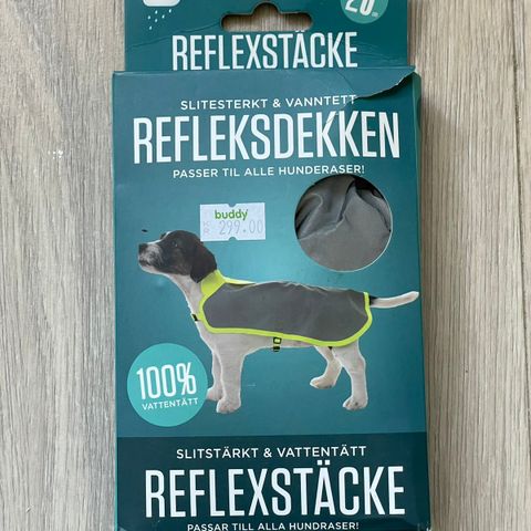 Søt refleksvest til hund 28cm