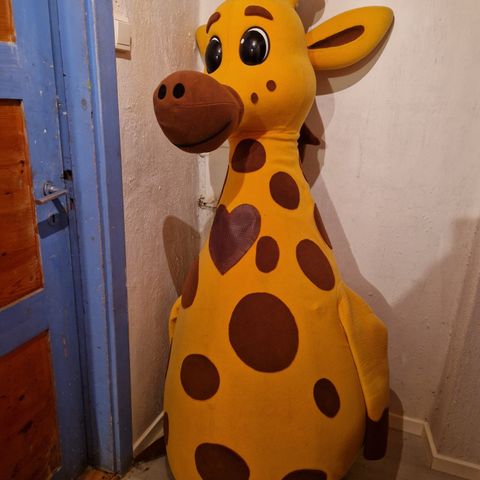Stor giraff maskot kostyme