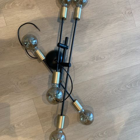 Taklampe med 6 lyskilder