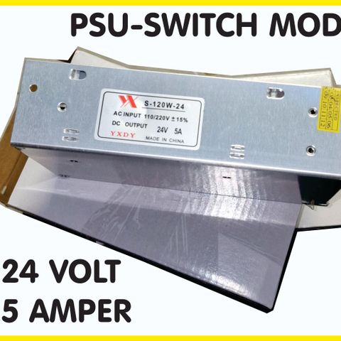 Switch mode PSU, strømforsyner, strømadapter, 230V AC til 24 DC-5A-NYTT