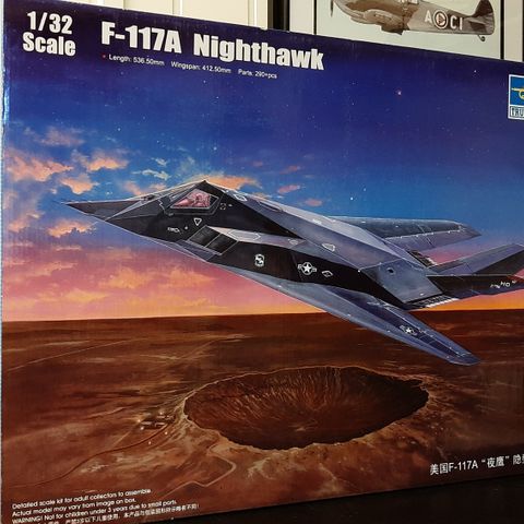 Trumpeter 1/32 skala F-117 A Nighthawk. Inkl.frakt.