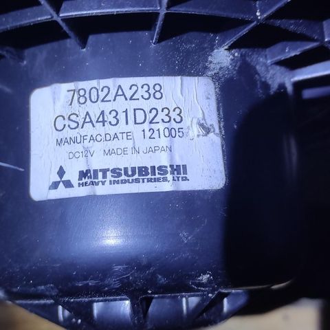 Varmeapparat motor til Mitsubishi Outlander, 2012-2015  CSA431d233