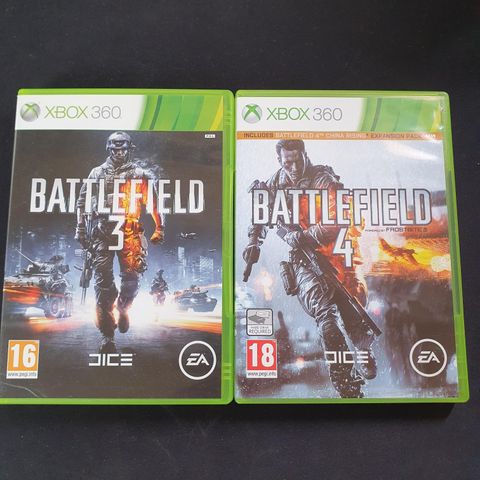 Battlefield 3 + 4 til Xbox360